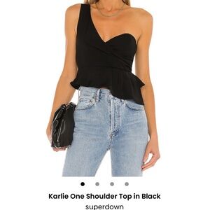 One Shoulder Superdown tank